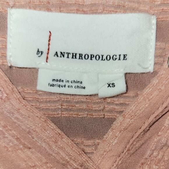 Anthropologie
Coral Gauzy Semi Sheer Ballon Longsleeve Top XS - Picture 8 of 11